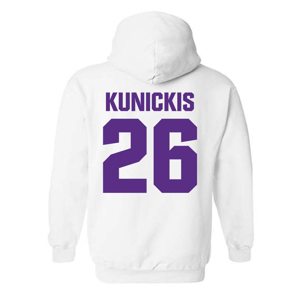 Northwestern - NCAA Football : Albert Kunickis - Sports Shersey Hooded Sweatshirt-1