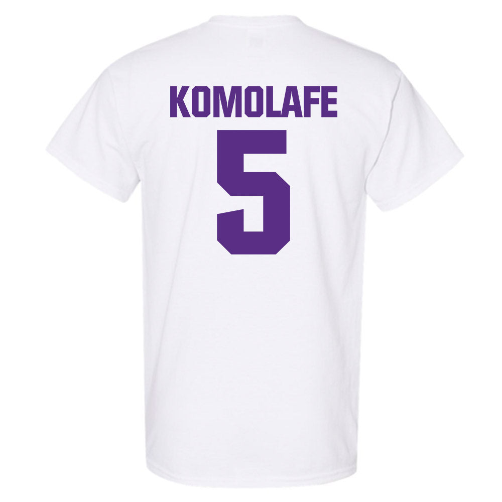Northwestern - NCAA Football : Caleb Komolafe - Sports Shersey T-Shirt-1