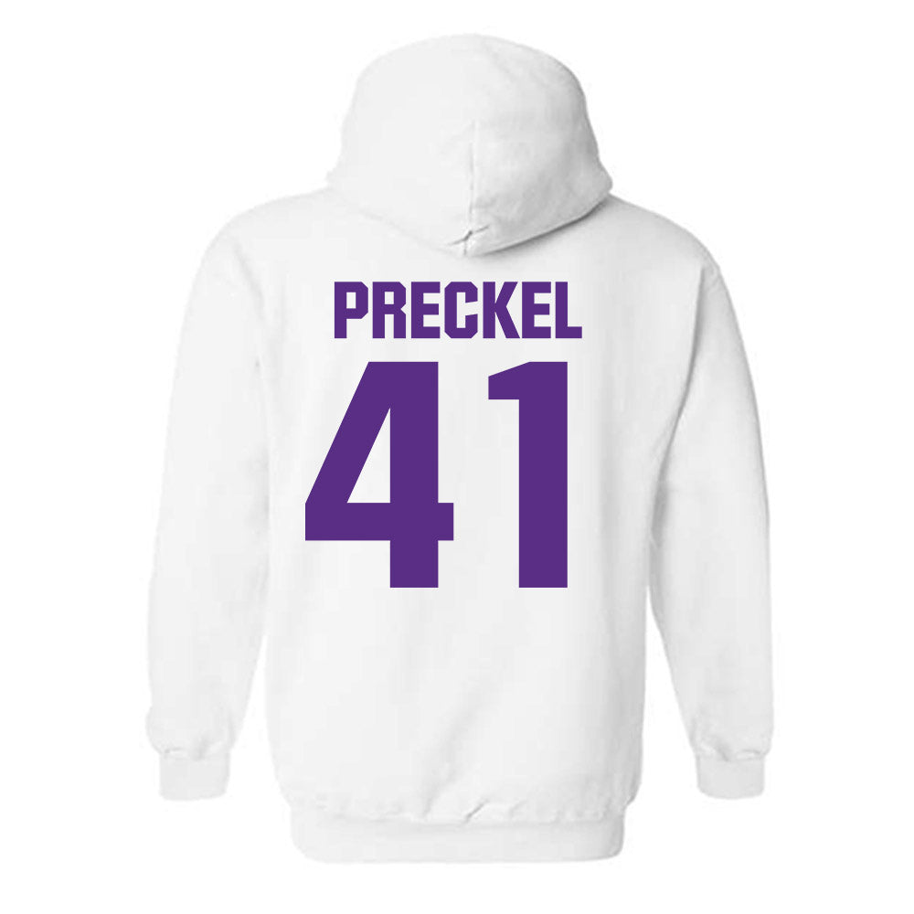 Northwestern - NCAA Football : Robby Preckel - Sports Shersey Hooded Sweatshirt-1