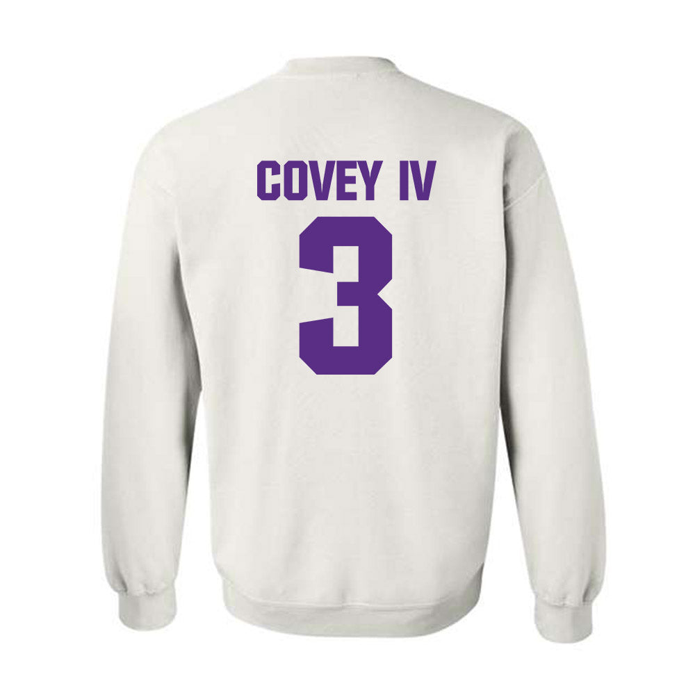 Northwestern - NCAA Football : Frank Covey IV - Sports Shersey Crewneck Sweatshirt-1