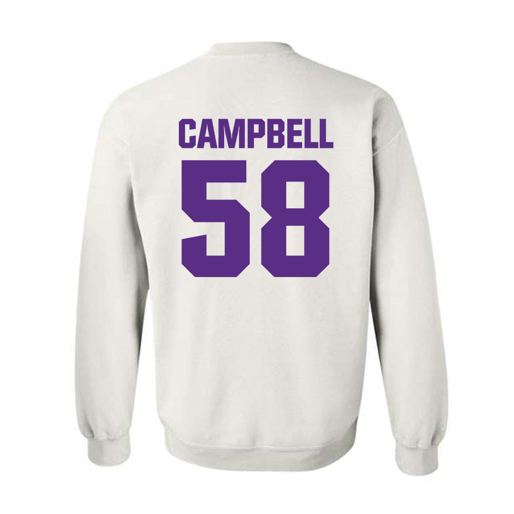 Northwestern - NCAA Football : Nathaniel Campbell - Sports Shersey Crewneck Sweatshirt-1
