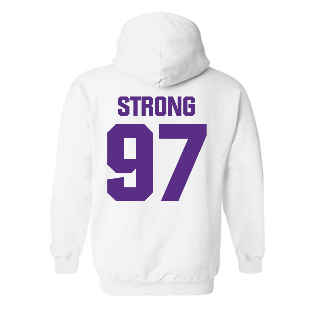Northwestern - NCAA Football : Braxton Strong - Sports Shersey Hooded Sweatshirt-1
