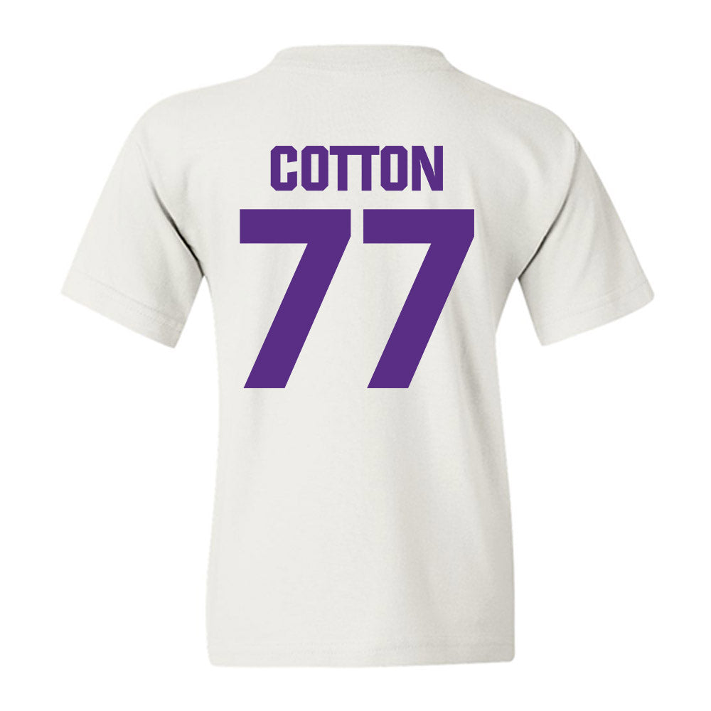 Northwestern - NCAA Football : Idrys Cotton - Sports Shersey Youth T-Shirt-1