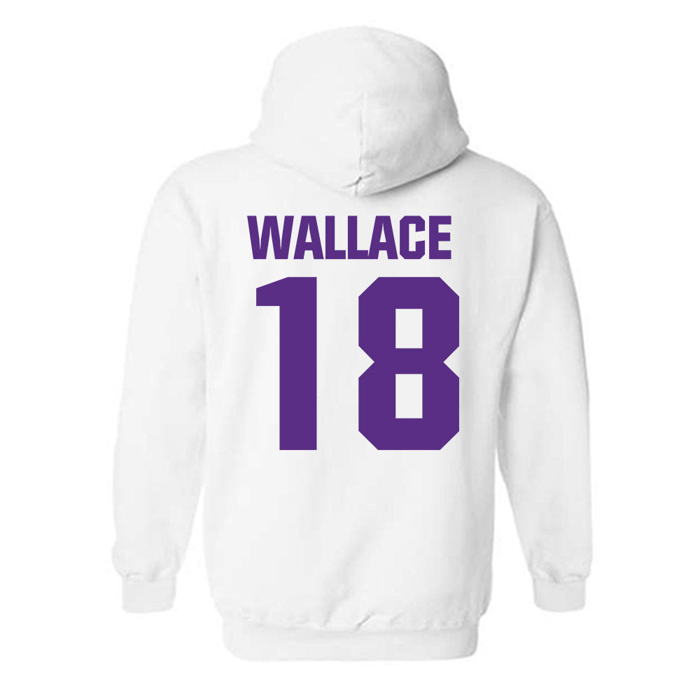 Northwestern - NCAA Football : Garner Wallace - Sports Shersey Hooded Sweatshirt