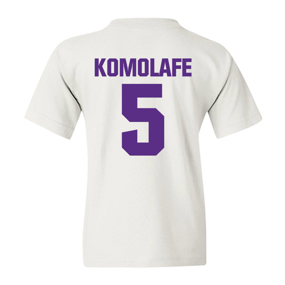Northwestern - NCAA Football : Caleb Komolafe - Sports Shersey Youth T-Shirt-1