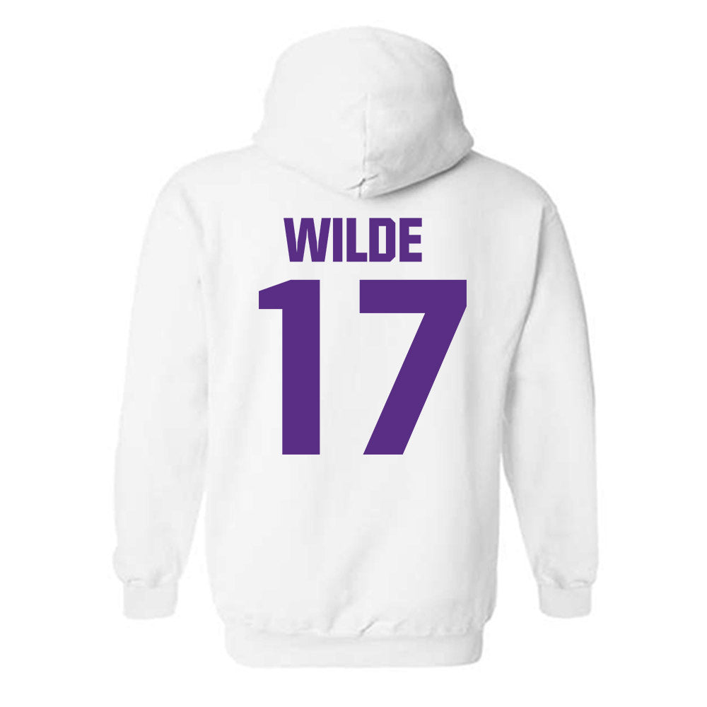 Northwestern - NCAA Football : Griffin Wilde - Sports Shersey Hooded Sweatshirt-1