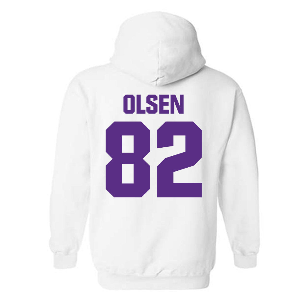 Northwestern - NCAA Football : Jack Olsen - Sports Shersey Hooded Sweatshirt