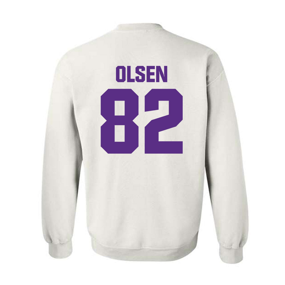Northwestern - NCAA Football : Jack Olsen - Sports Shersey Crewneck Sweatshirt