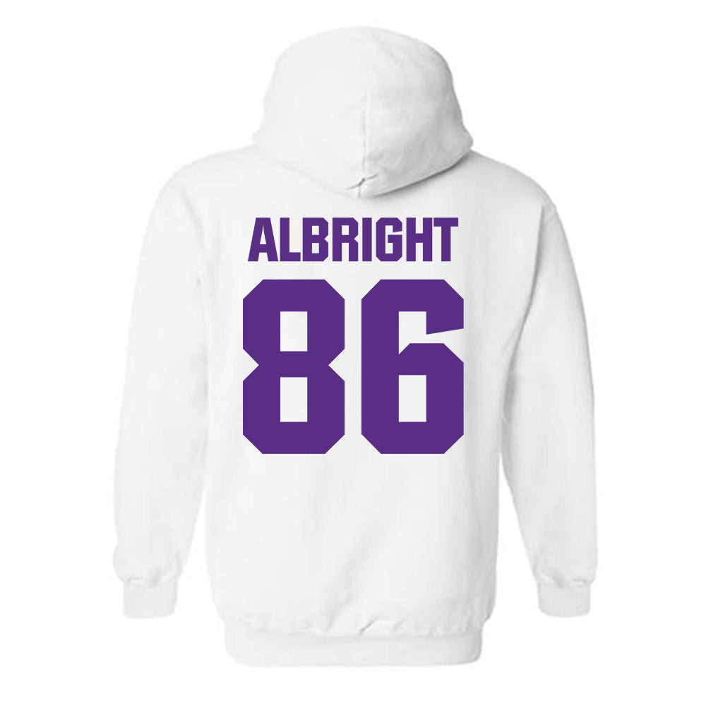 Northwestern - NCAA Football : Lawson Albright - Sports Shersey Hooded Sweatshirt