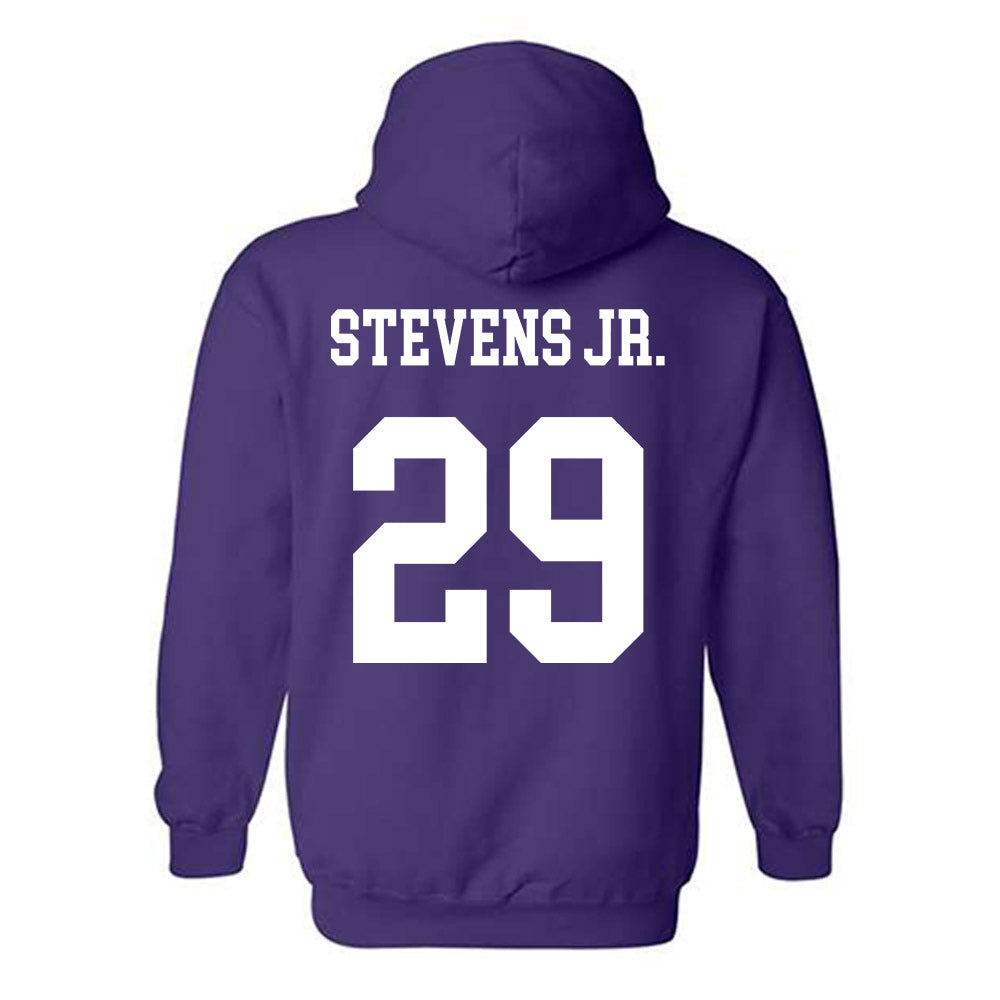 Northwestern - NCAA Football : JonJon Stevens Jr. - Sports Shersey Hooded Sweatshirt-1