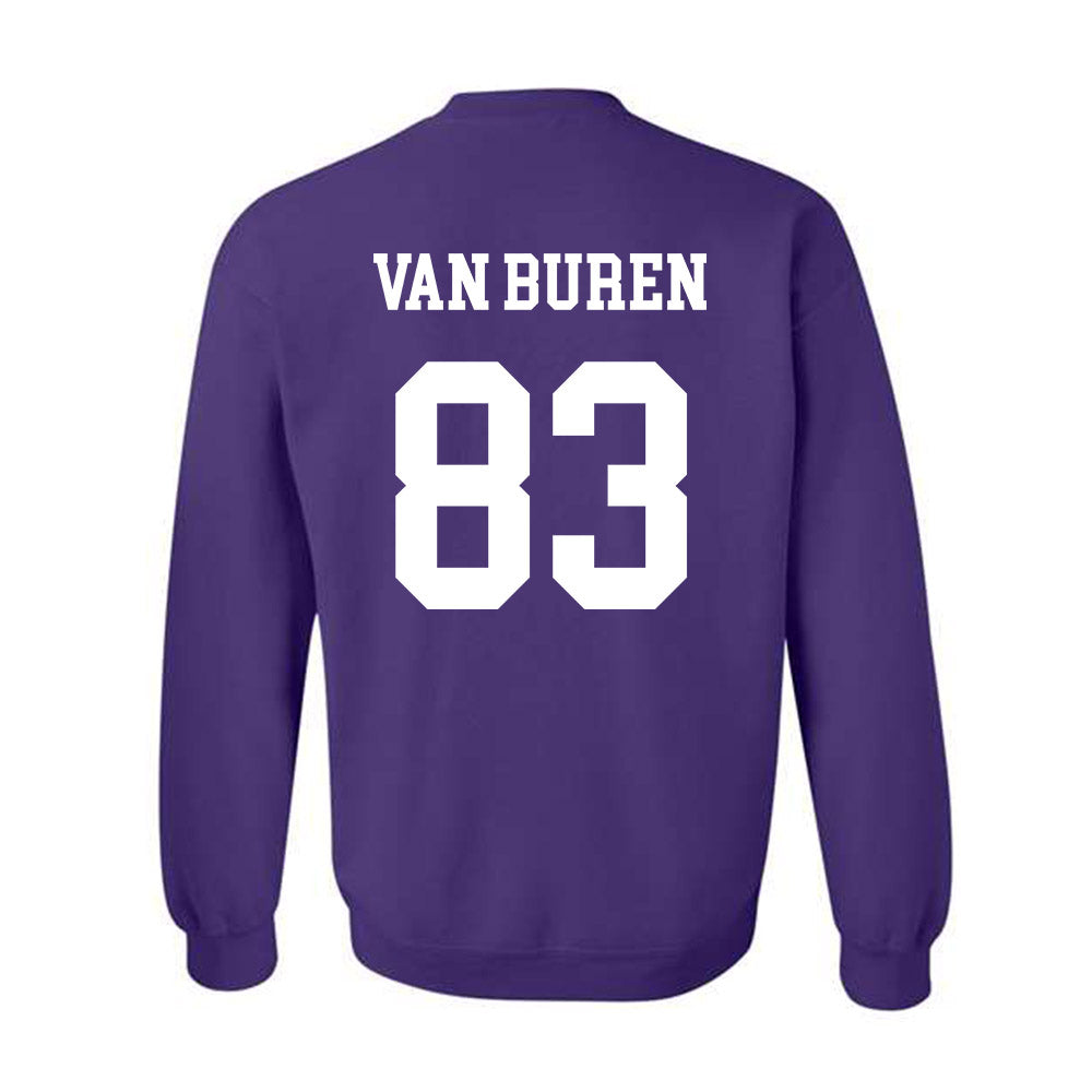 Northwestern - NCAA Football : Blake Van Buren - Sports Shersey Crewneck Sweatshirt