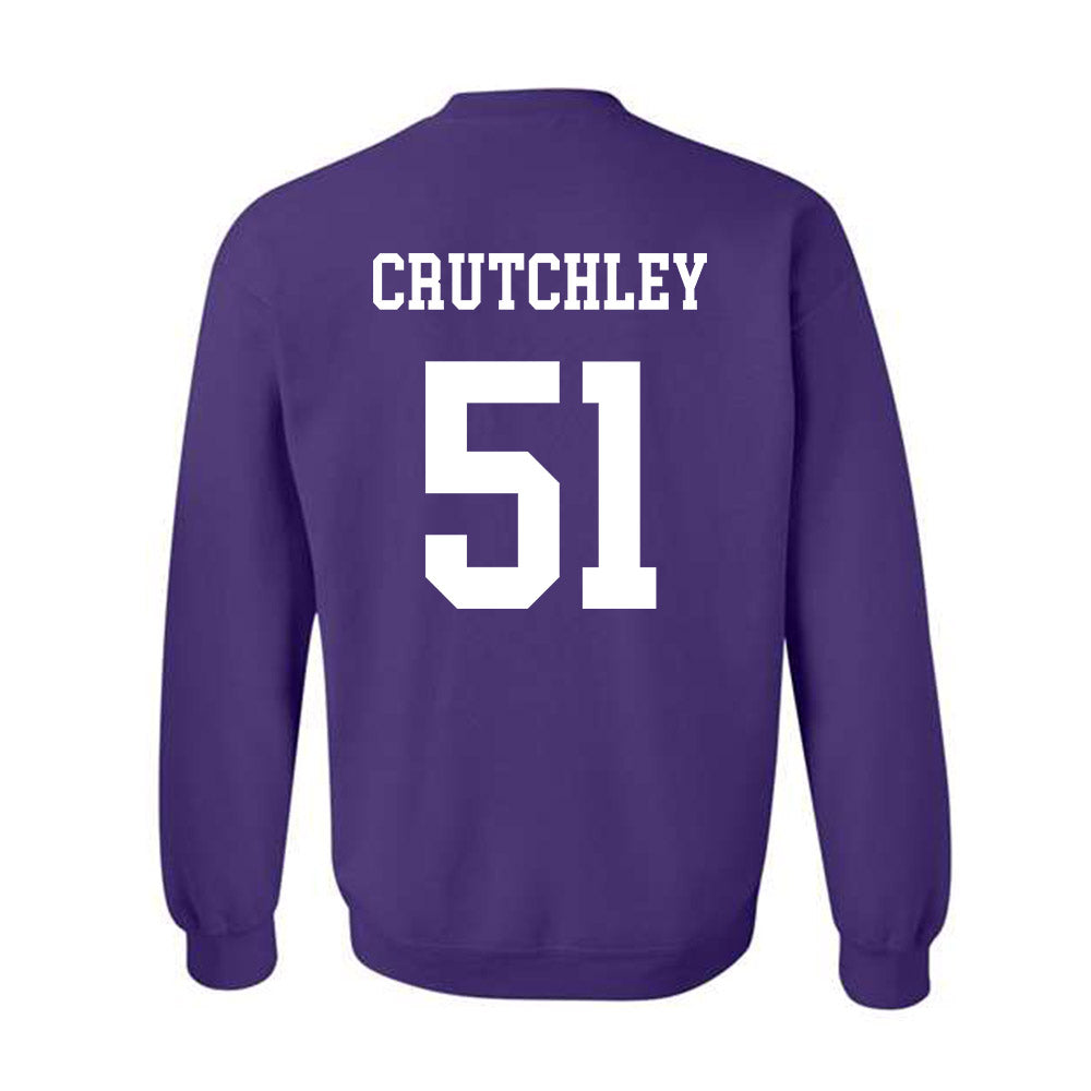 Northwestern - NCAA Football : Miles Crutchley - Sports Shersey Crewneck Sweatshirt