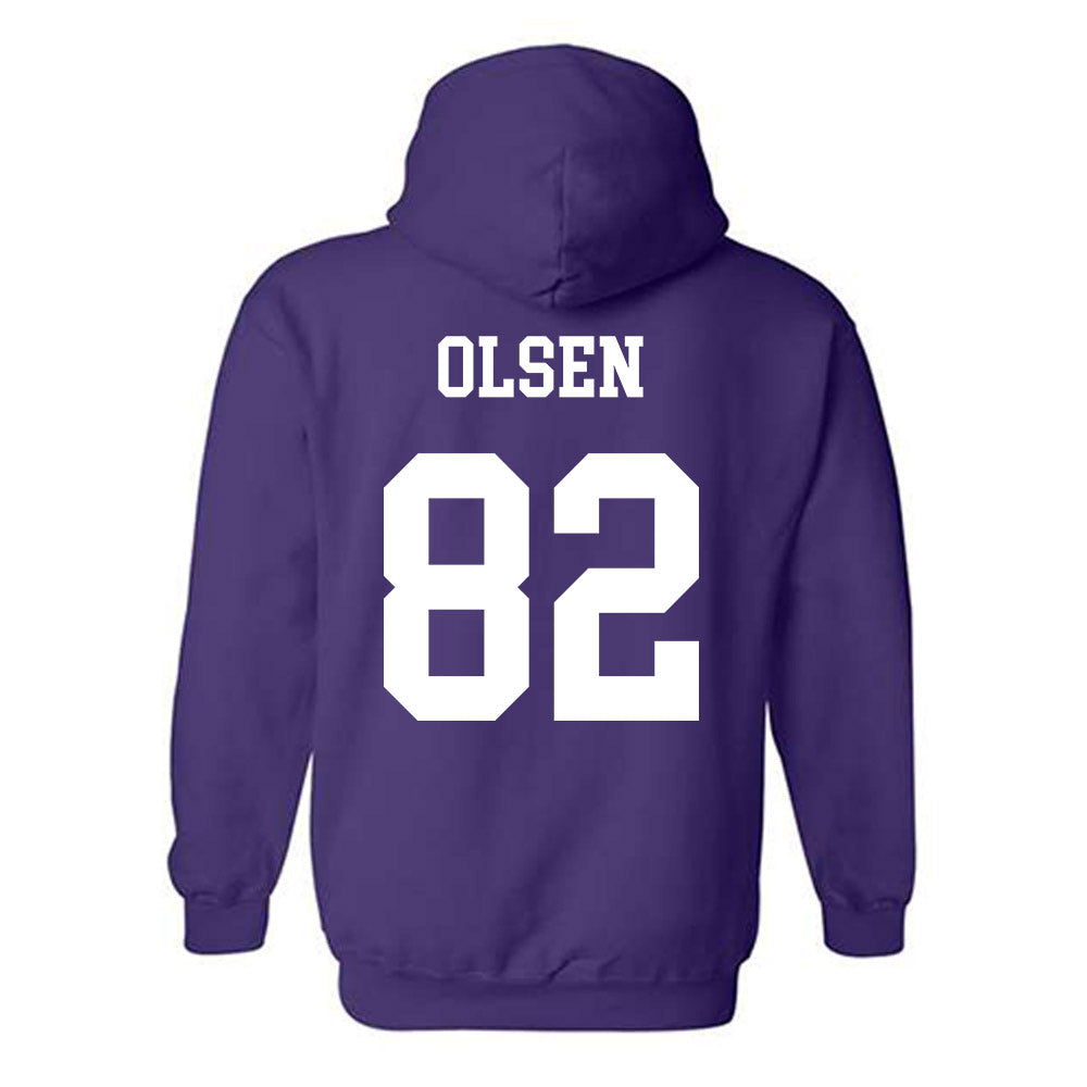Northwestern - NCAA Football : Jack Olsen - Sports Shersey Hooded Sweatshirt