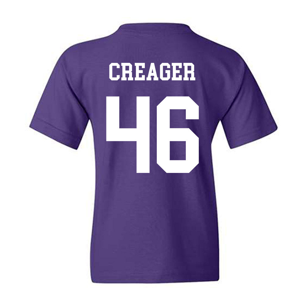 Northwestern - NCAA Football : Lincoln Creager - Sports Shersey Youth T-Shirt-1