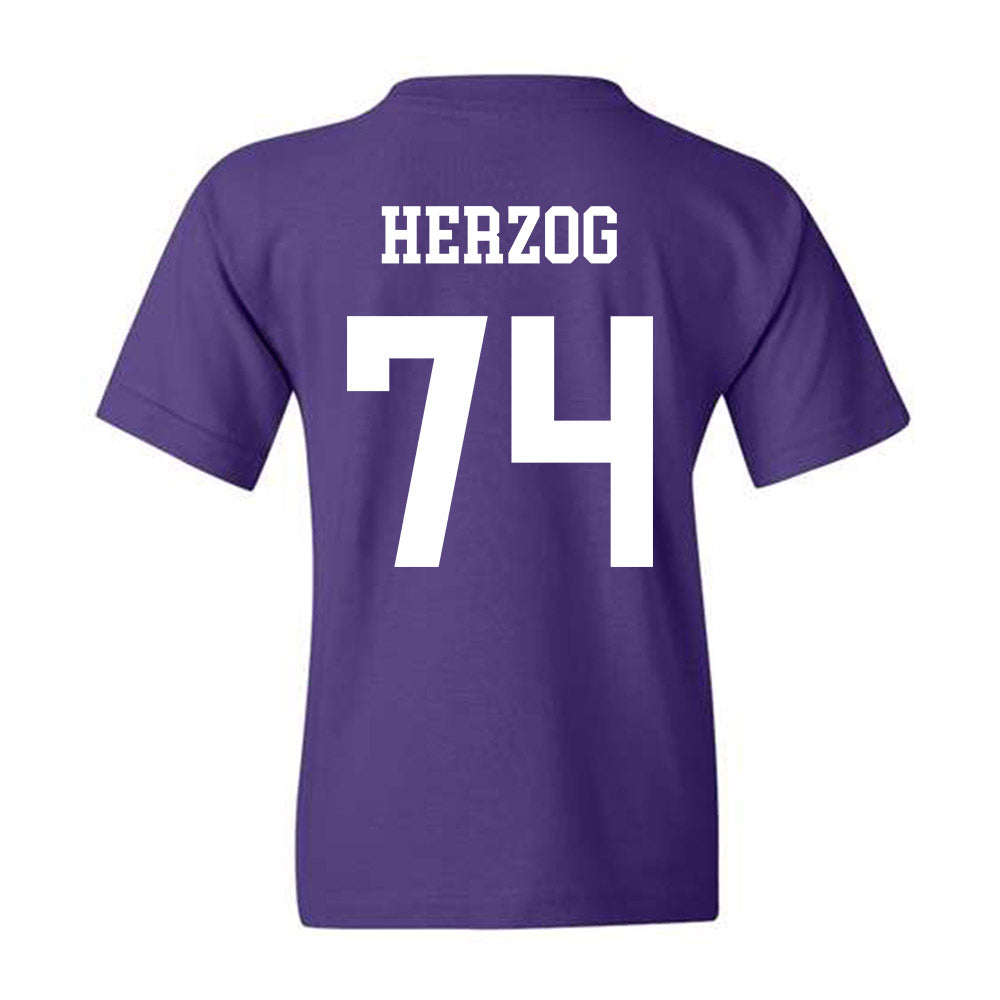 Northwestern - NCAA Football : Nicholas Herzog - Sports Shersey Youth T-Shirt