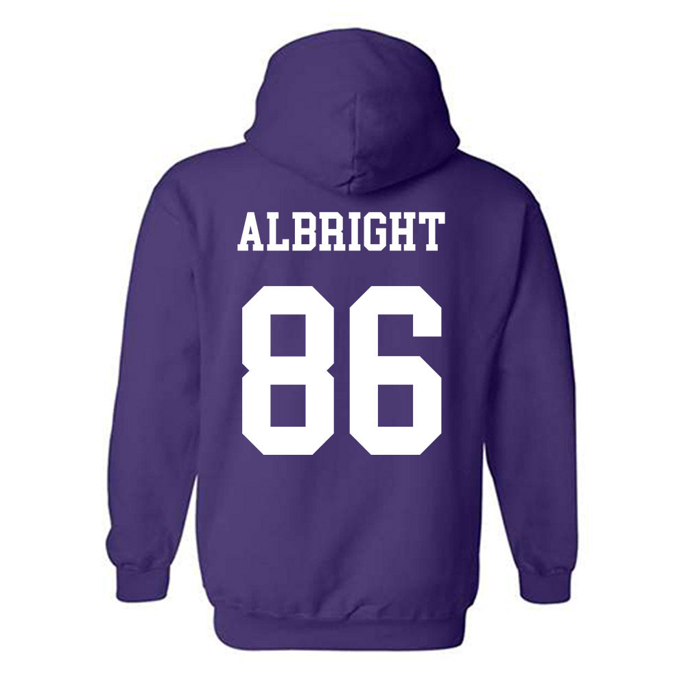 Northwestern - NCAA Football : Lawson Albright - Sports Shersey Hooded Sweatshirt