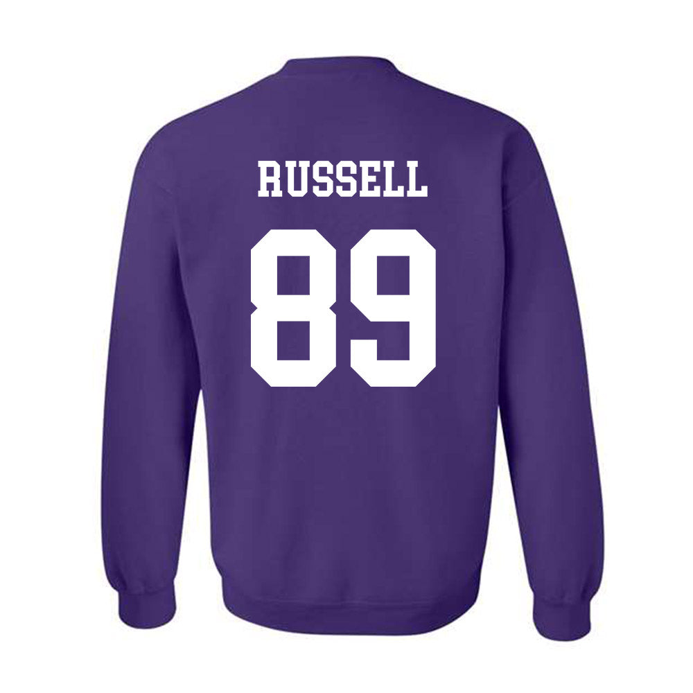 Northwestern - NCAA Football : Cam Russell - Sports Shersey Crewneck Sweatshirt