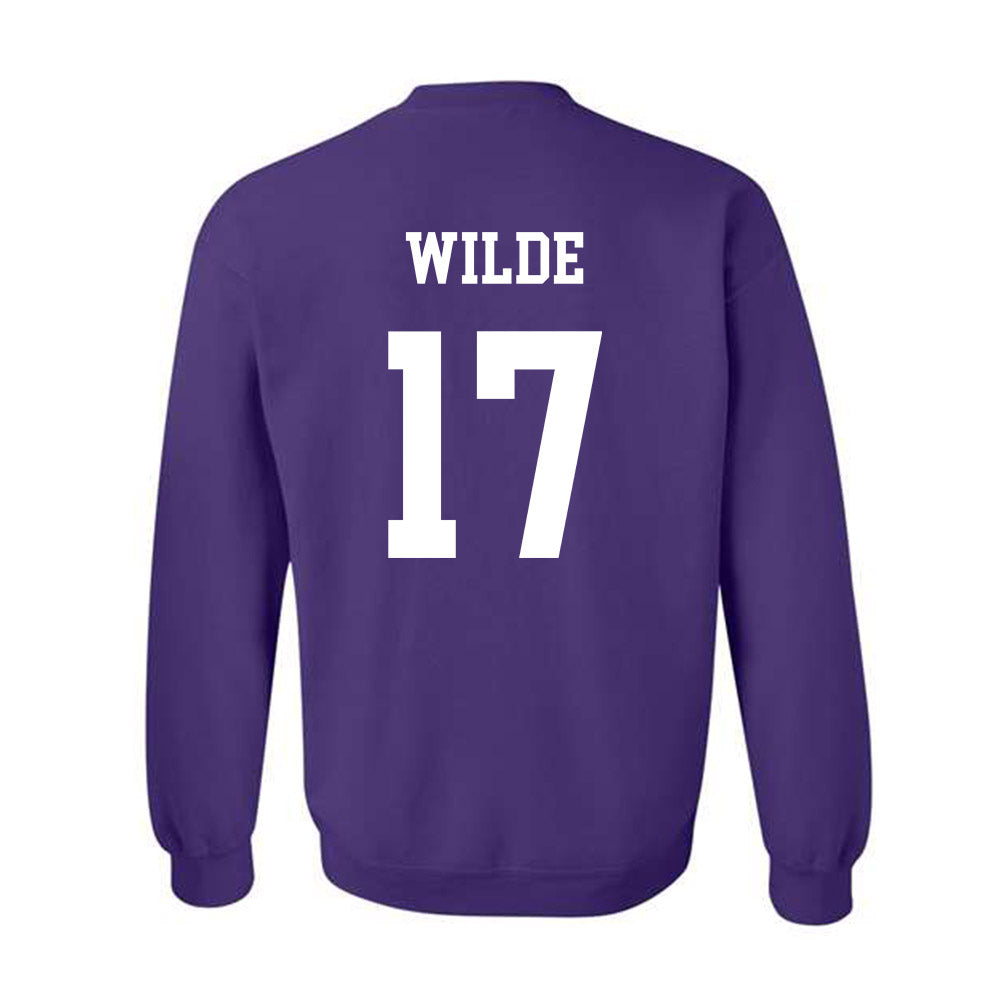 Northwestern - NCAA Football : Griffin Wilde - Sports Shersey Crewneck Sweatshirt-1