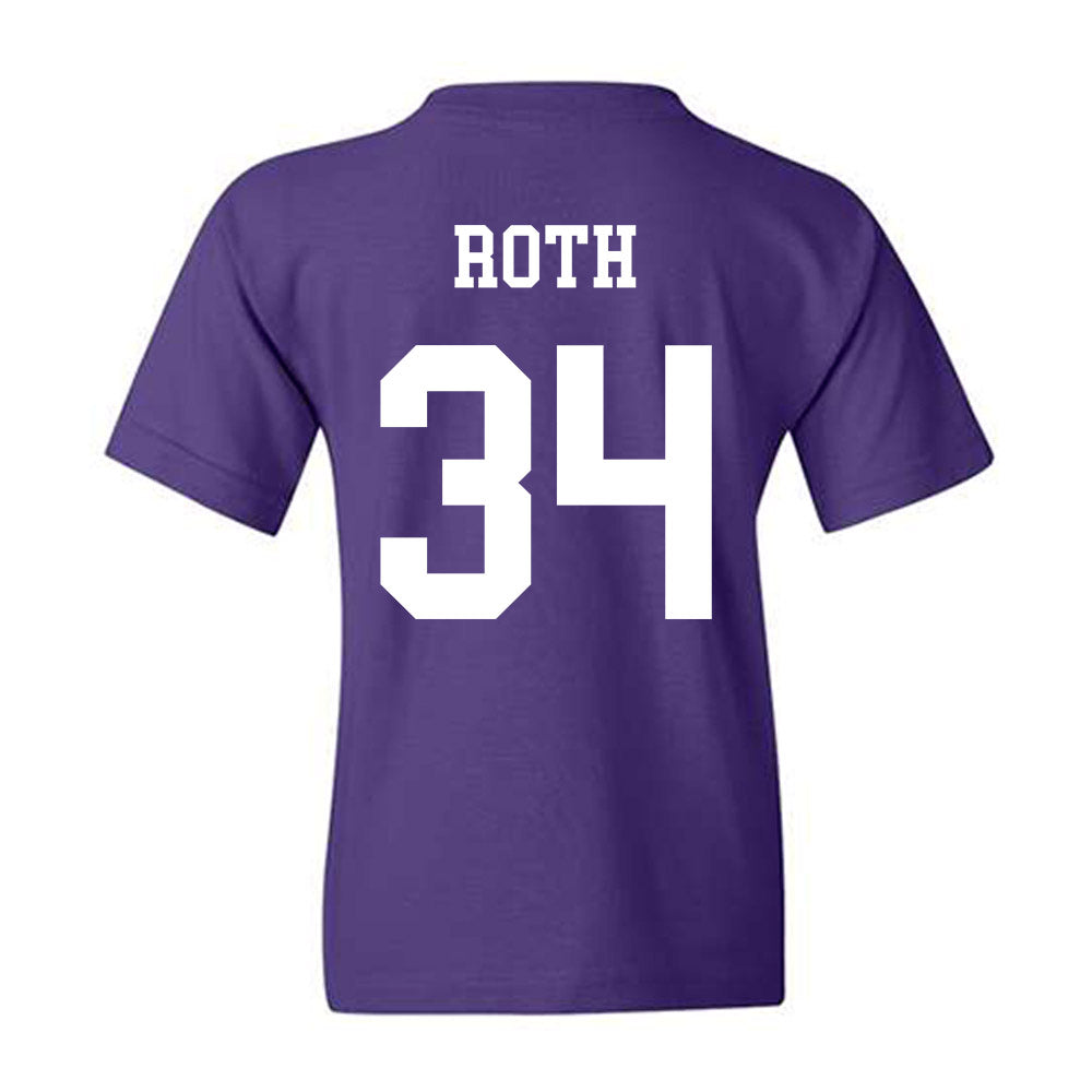 Northwestern - NCAA Football : Payton Roth - Sports Shersey Youth T-Shirt-1