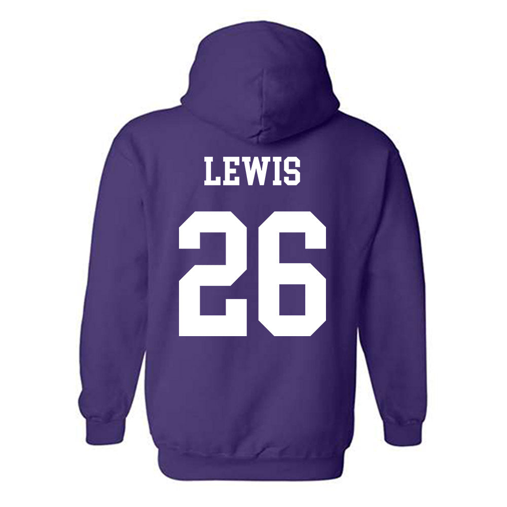 Northwestern - NCAA Football : Jalen Lewis - Sports Shersey Hooded Sweatshirt