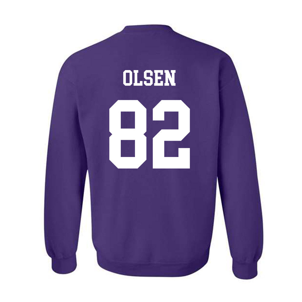 Northwestern - NCAA Football : Jack Olsen - Sports Shersey Crewneck Sweatshirt