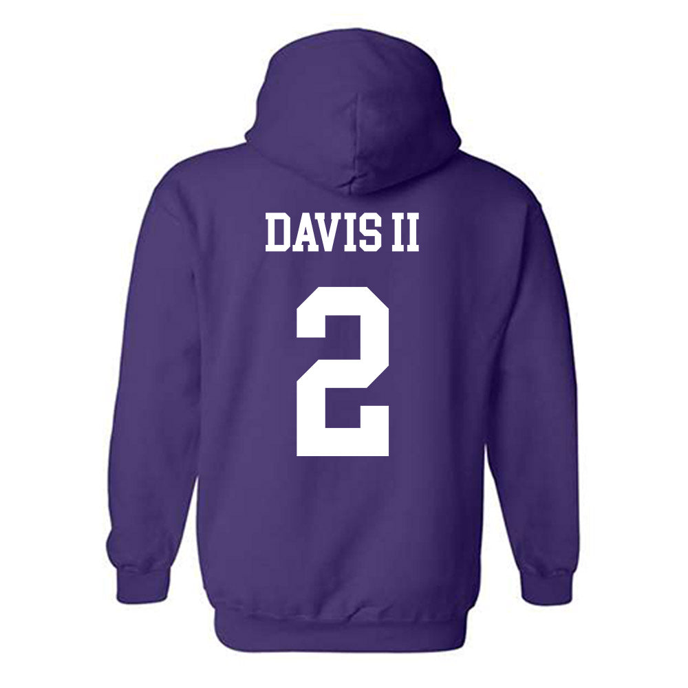 Northwestern - NCAA Football : Fred Davis II - Sports Shersey Hooded Sweatshirt-1