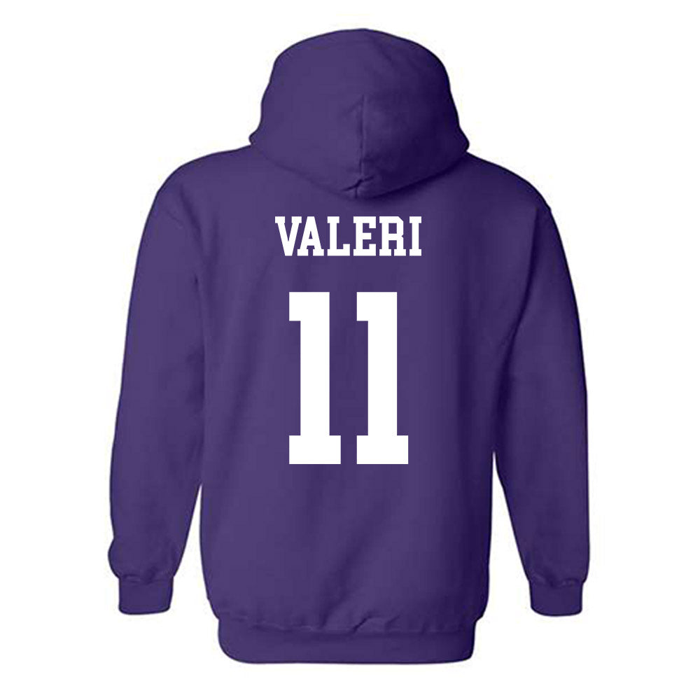 Northwestern - NCAA Football : Seth Valeri - Sports Shersey Hooded Sweatshirt-1