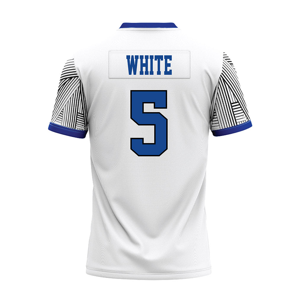 CNU - NCAA Football : Gunner White - White Premium Football Jersey