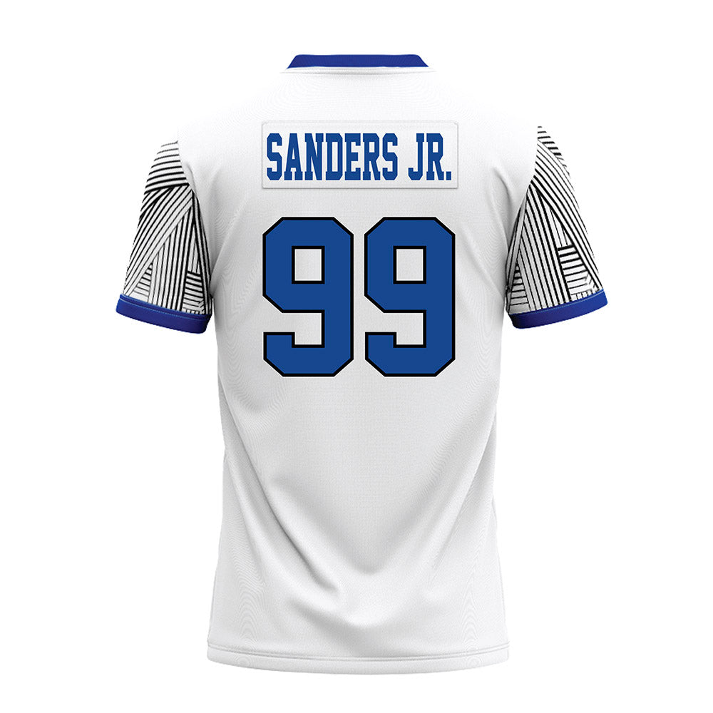 CNU - NCAA Football : Shaun Sanders Jr. - White Premium Football Jersey-1