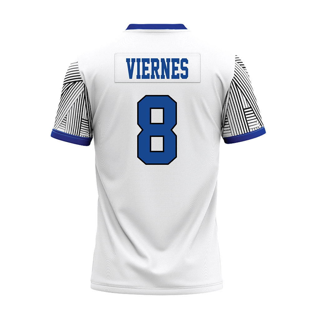 CNU - NCAA Football : Jayson Viernes - White Premium Football Jersey-1