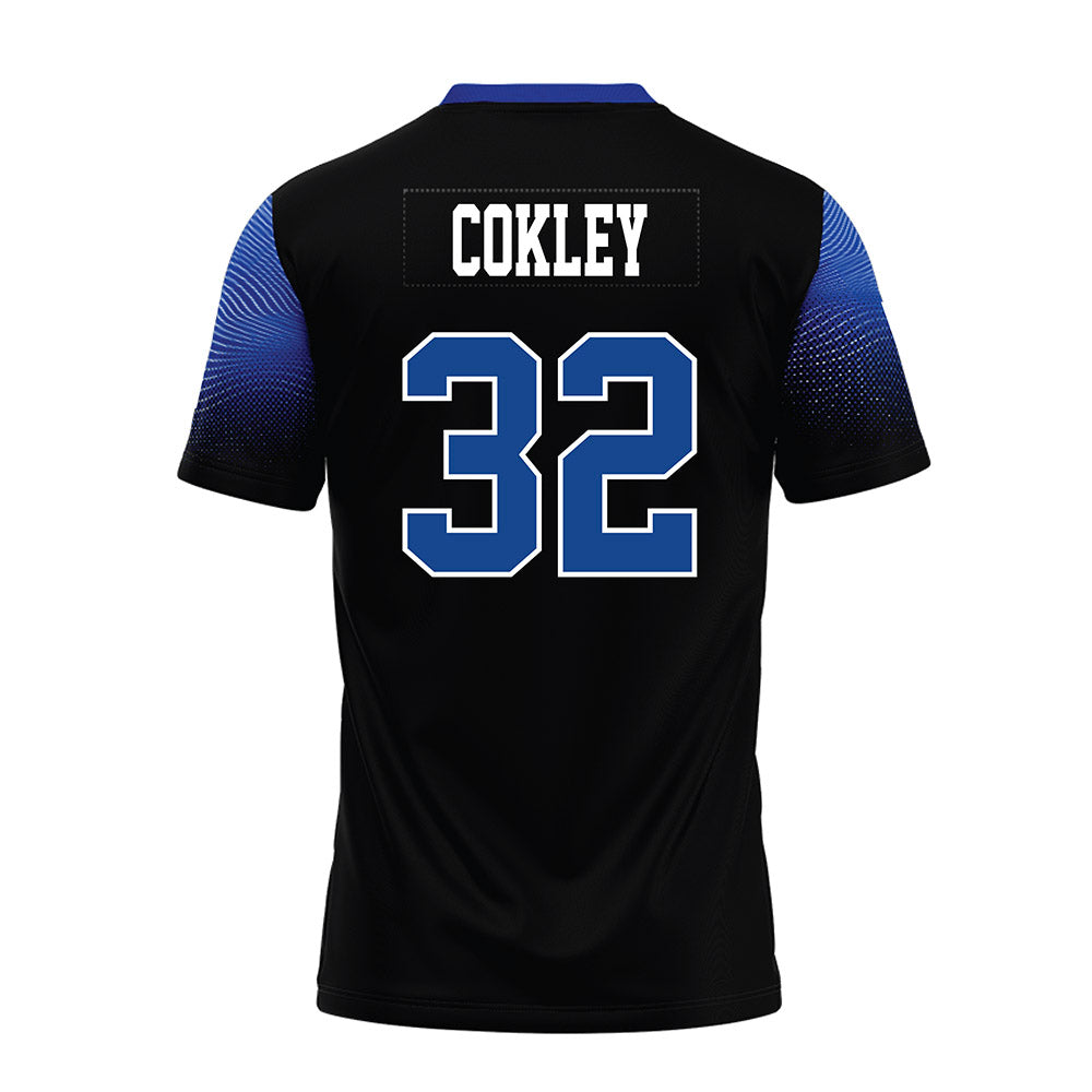 CNU - NCAA Football : Jordan Cokley - Black Premium Football Jersey-1
