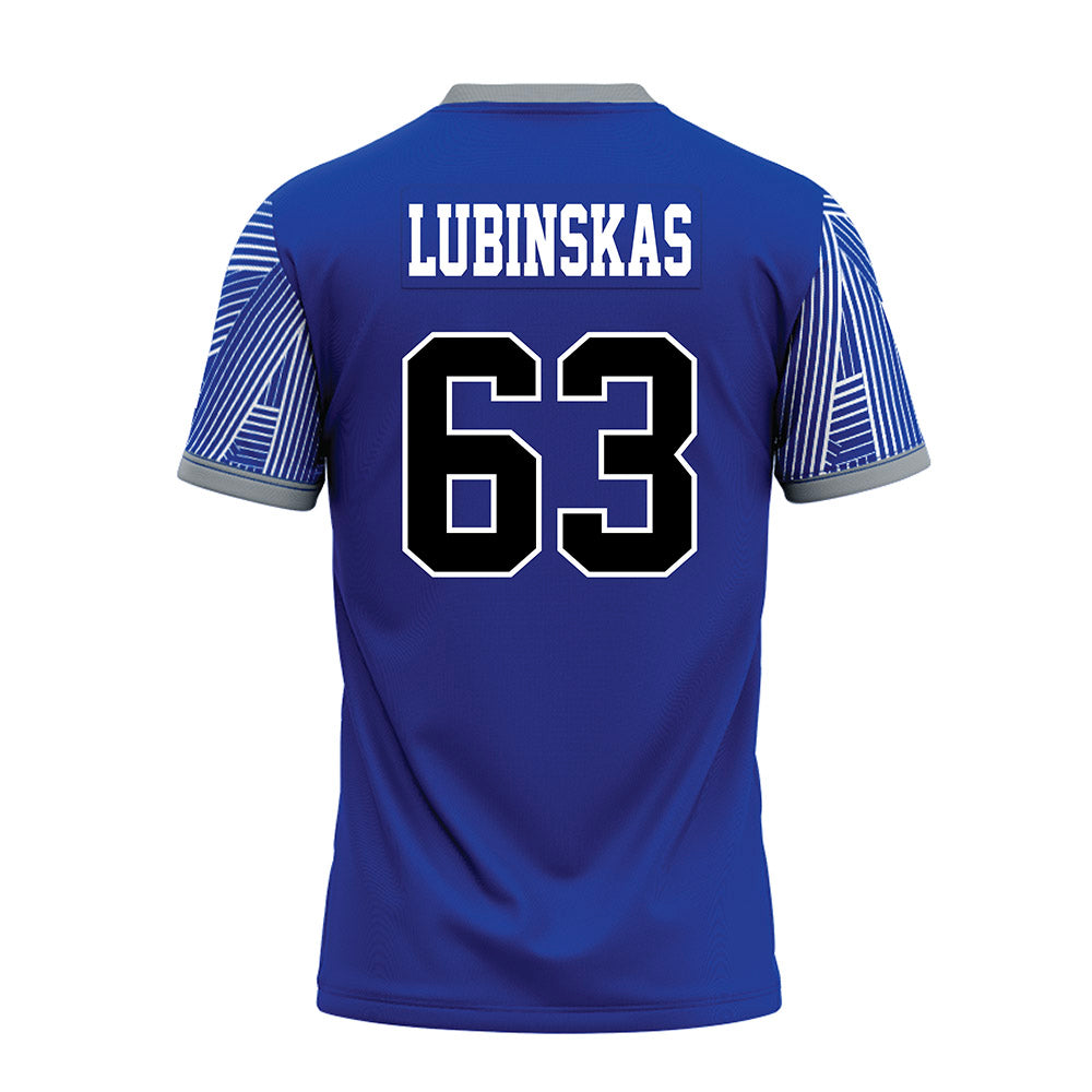 CNU - NCAA Football : Joe Lubinskas - Blue Premium Football Jersey-1