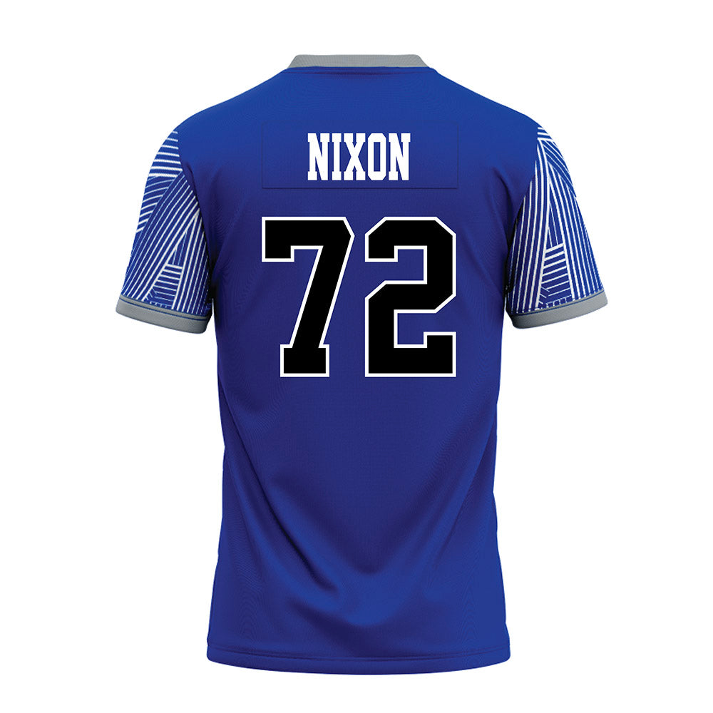CNU - NCAA Football : Evan Nixon - Blue Premium Football Jersey-1