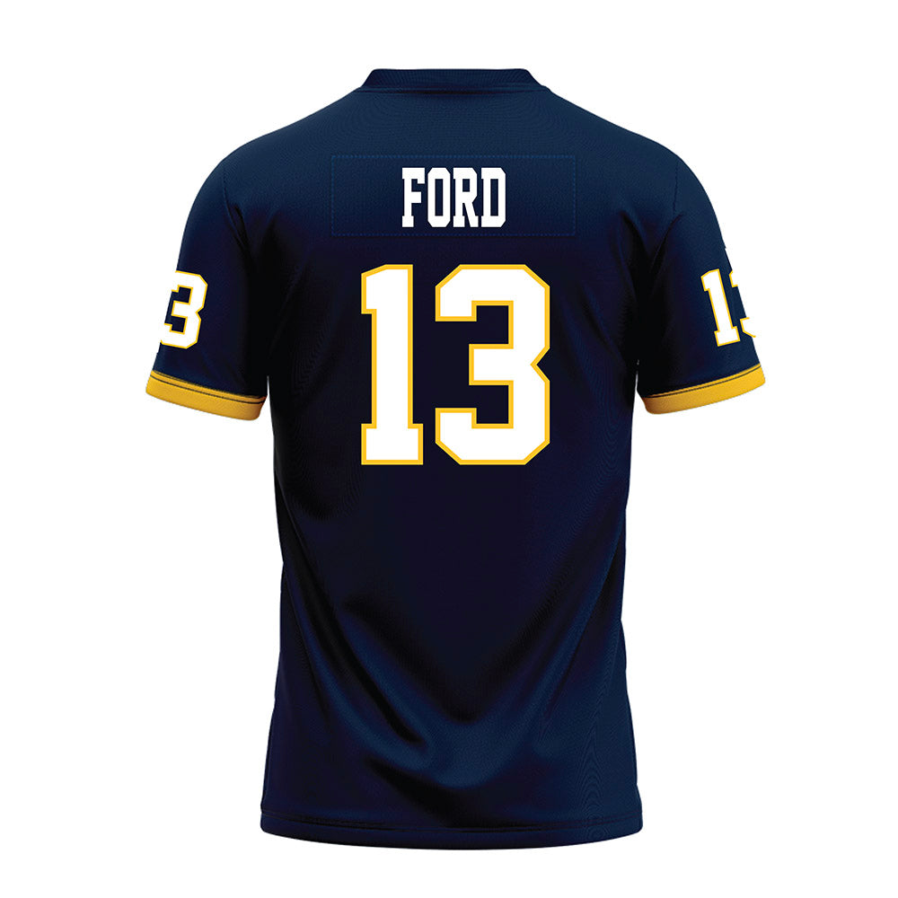 Murray State - NCAA Football : John Ford - Navy Premium Football Jersey-1