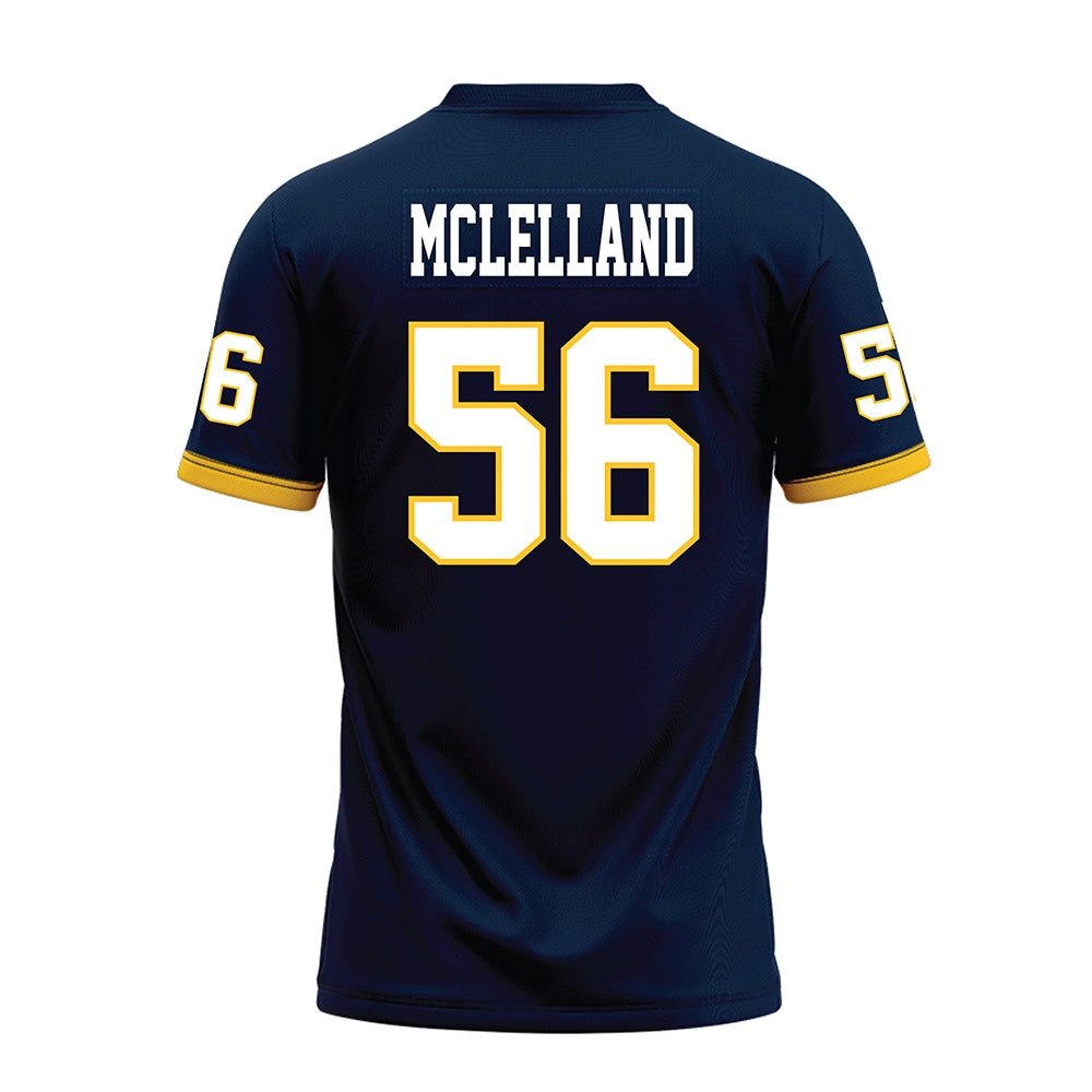 Murray State - NCAA Football : Graham McLelland - Navy Premium Football Jersey-1