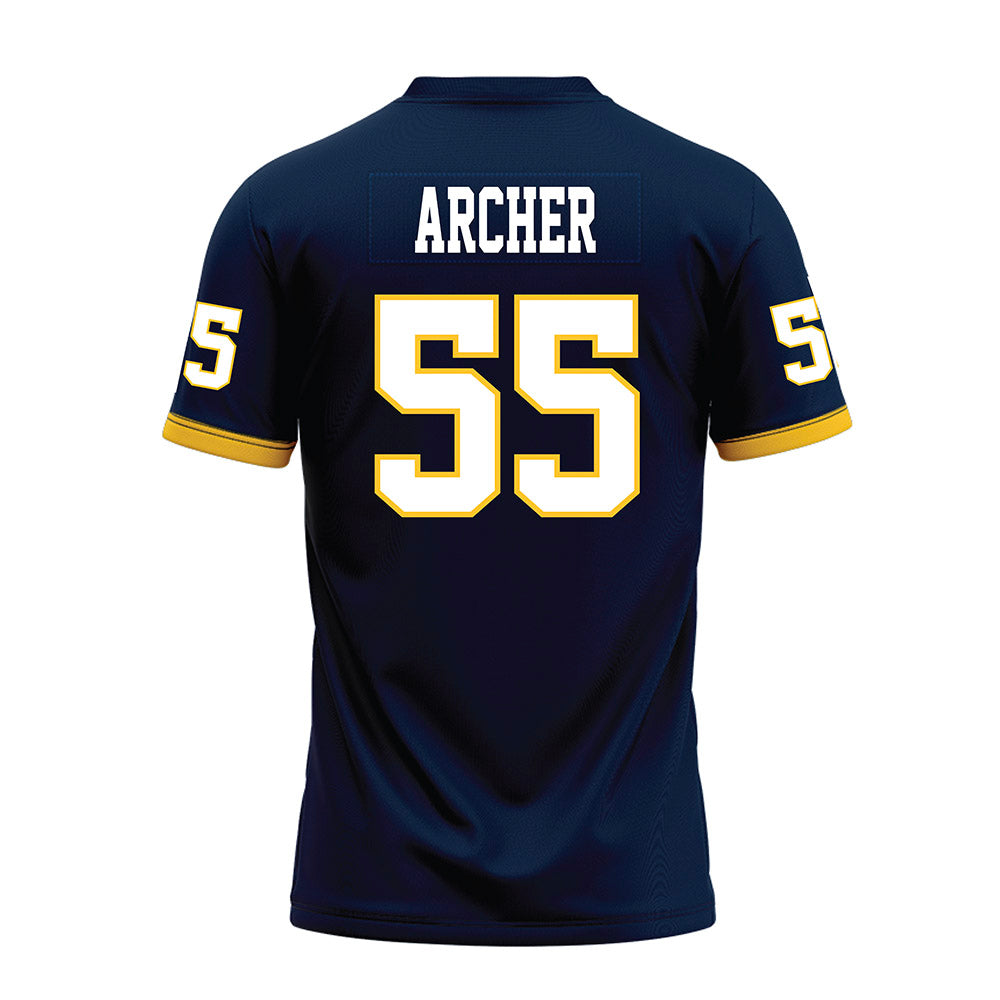 Murray State - NCAA Football : Connor Archer - Navy Premium Football Jersey-1