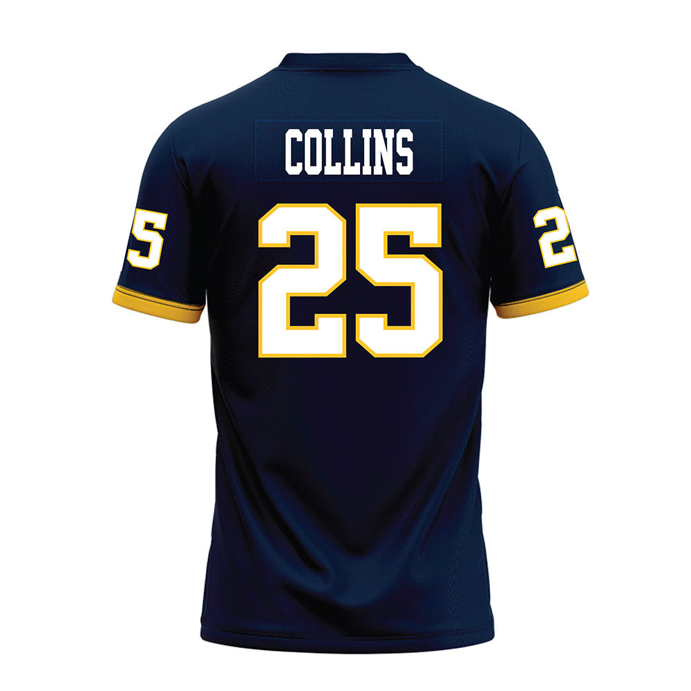 Murray State - NCAA Football : Tate Collins - Navy Premium Football Jersey-1