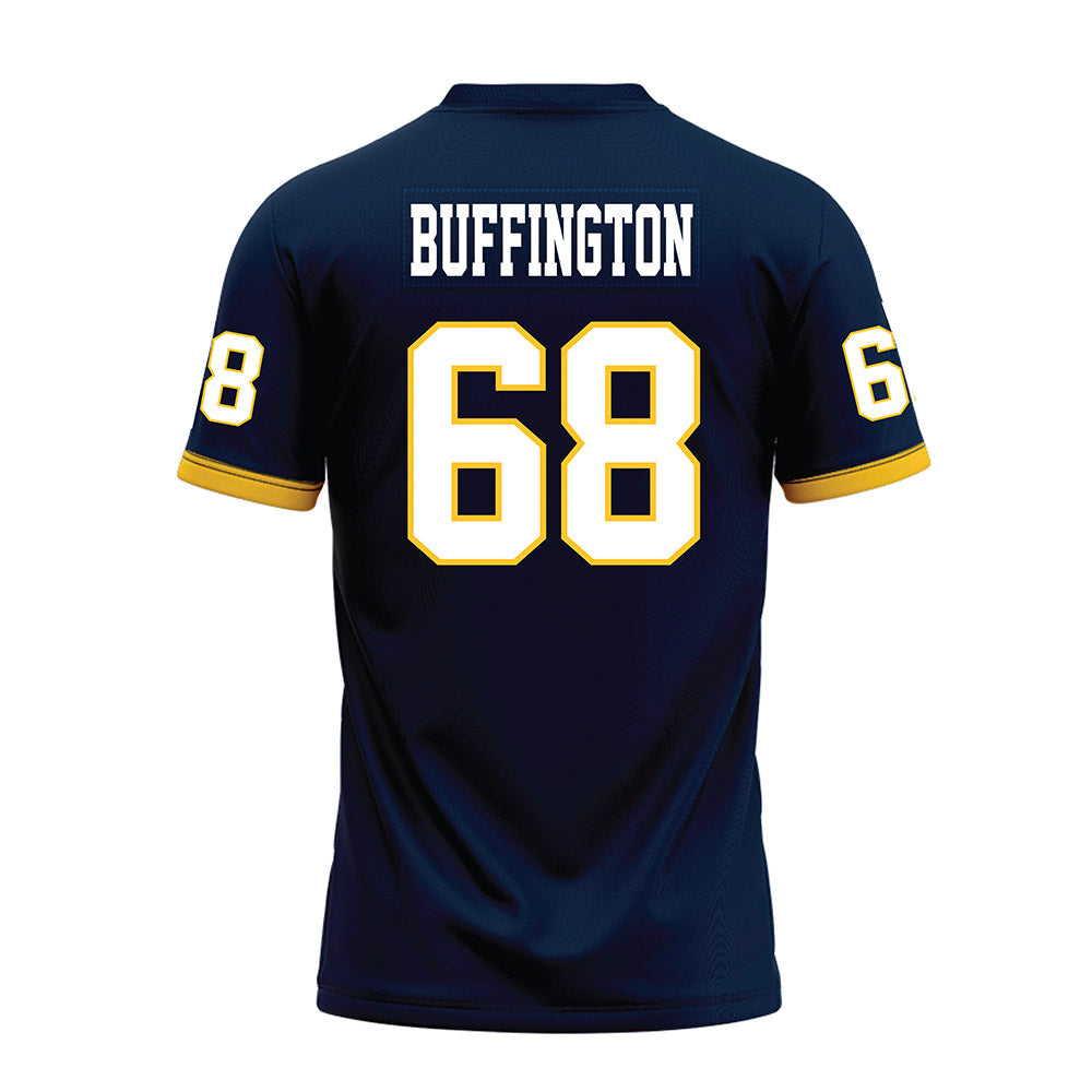 Murray State - NCAA Football : Wyatt Buffington - Navy Premium Football Jersey-1