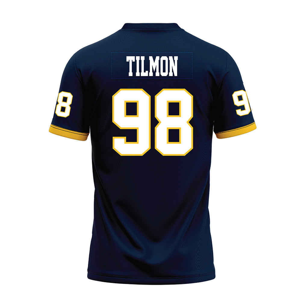 Murray State - NCAA Football : Michael Tilmon - Navy Premium Football Jersey-1