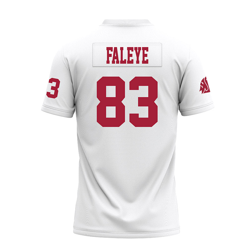 WSU - NCAA Football : Ademola Faleye - White Premium Football Jersey-1