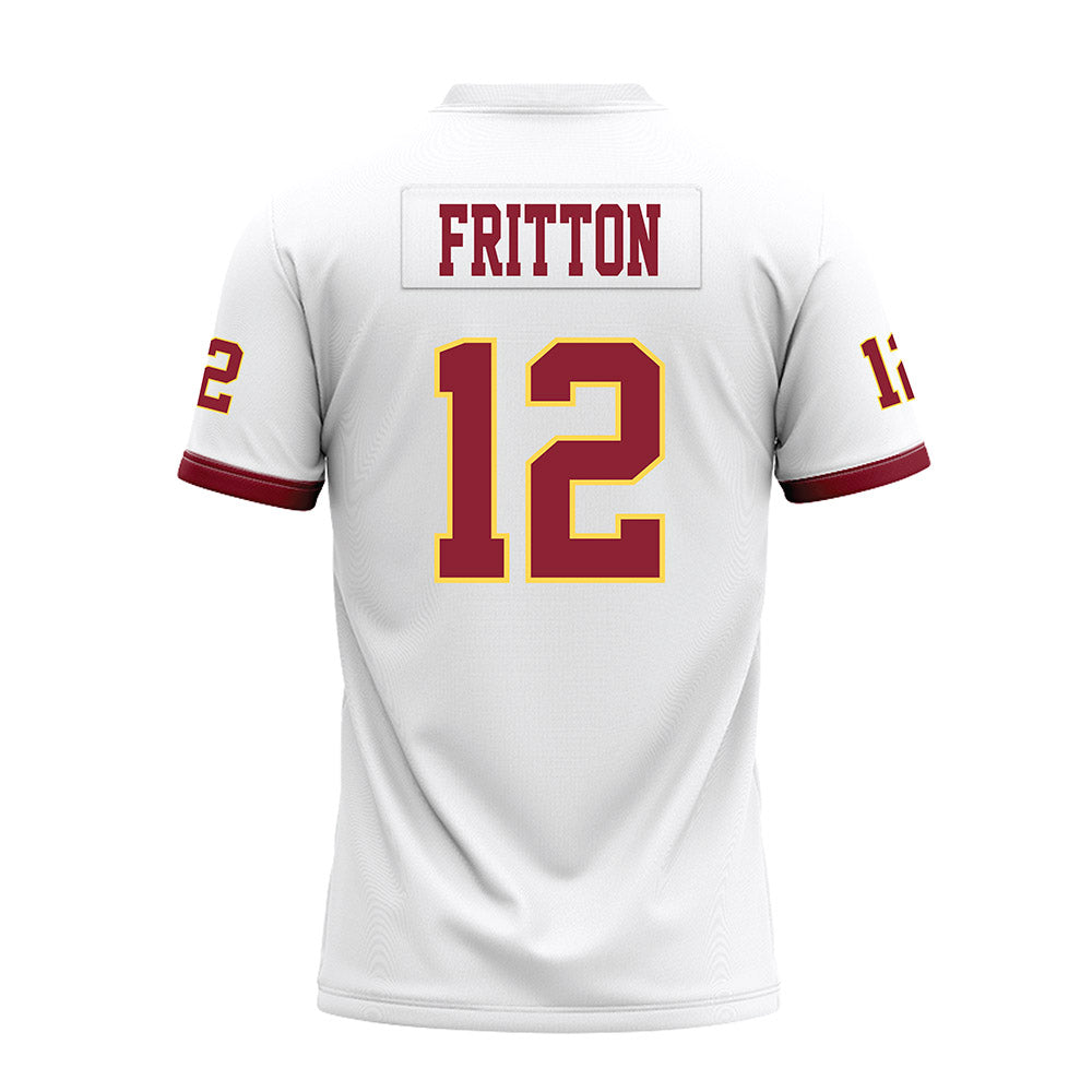 NSU - NCAA Football : Collin Fritton - White Premium Football Jersey-1