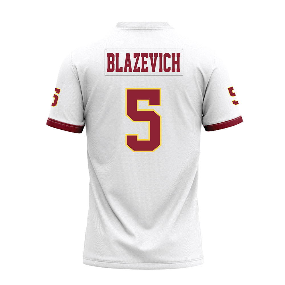 NSU - NCAA Football : Andy Blazevich - White Premium Football Jersey