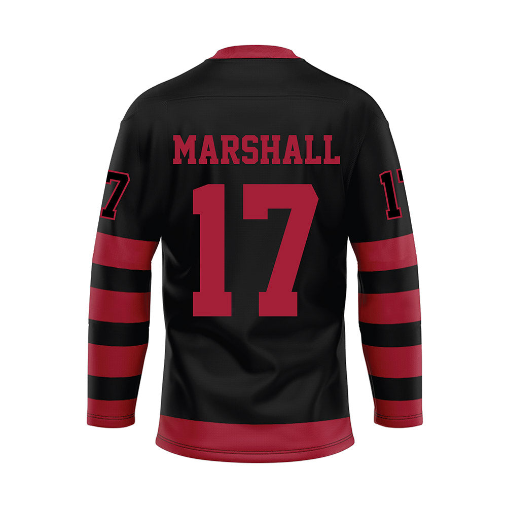 Alabama - Football Alumni : Trezmen Marshall - Black Hockey Jersey