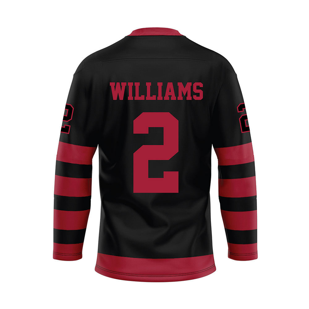 Alabama - NCAA Football : Ryan Williams - Black Hockey Jersey