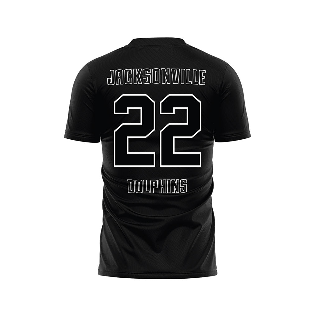 Jacksonville - NCAA Men's Soccer : Logan Hall - Black Soccer Jersey-1