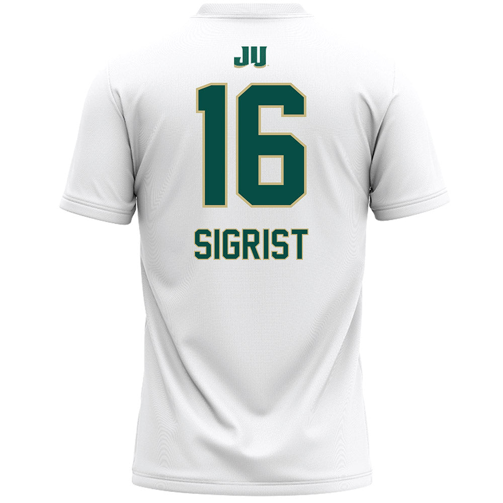 Jacksonville - NCAA Women's Lacrosse : Ava Sigrist - White Lacrosse Jersey-1