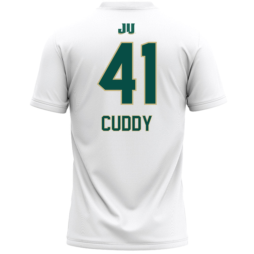Jacksonville - NCAA Women's Lacrosse : Maggie Cuddy - White Lacrosse Jersey-1