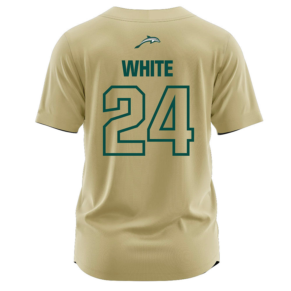 Jacksonville - NCAA Softball : Jordan White - Gold Jersey
