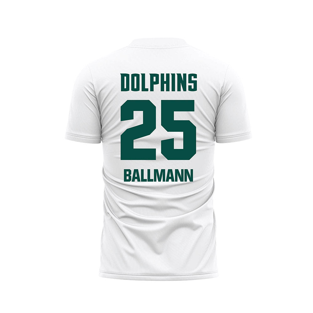Jacksonville - NCAA Women's Soccer : Lina Ballmann - White Soccer Jersey-1