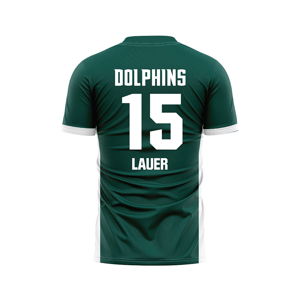 Jacksonville - NCAA Women's Soccer : Payton Lauer - Green Soccer Jersey-1